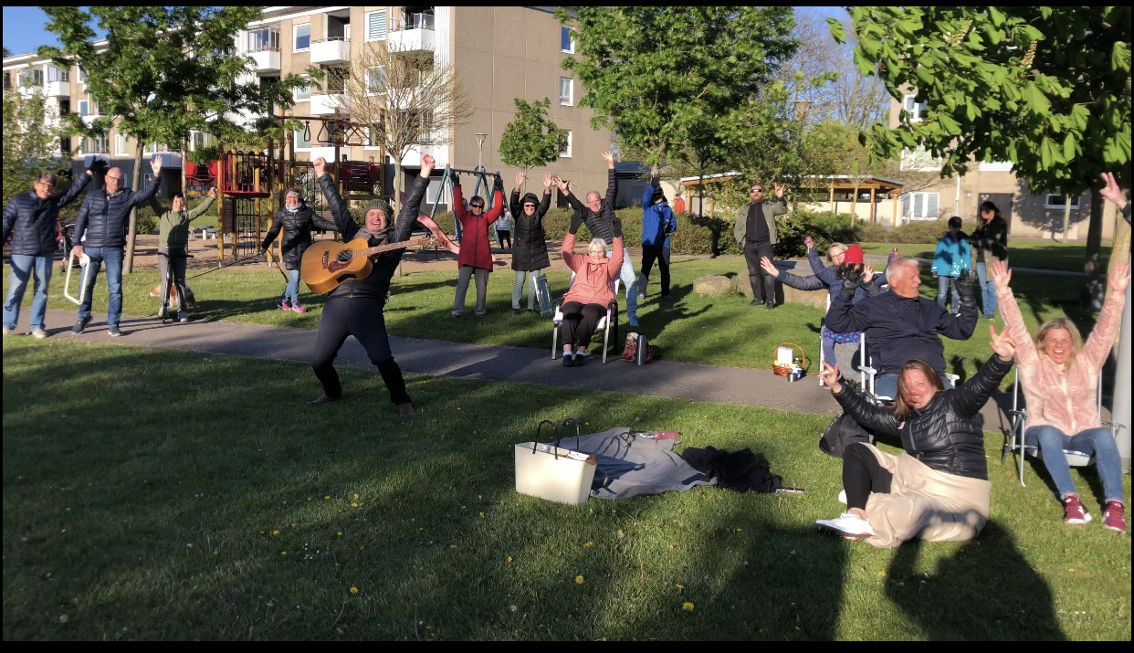 Gårdskonsert i BRF Berga